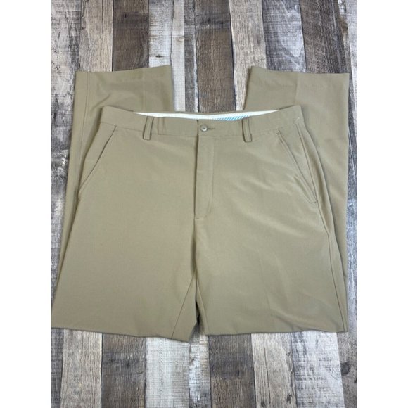 Lot 3 Footjoy Men 35 x 30 Stretch Golf Pants Beige Water Wind Resistant Flex FJ - Picture 5 of 11